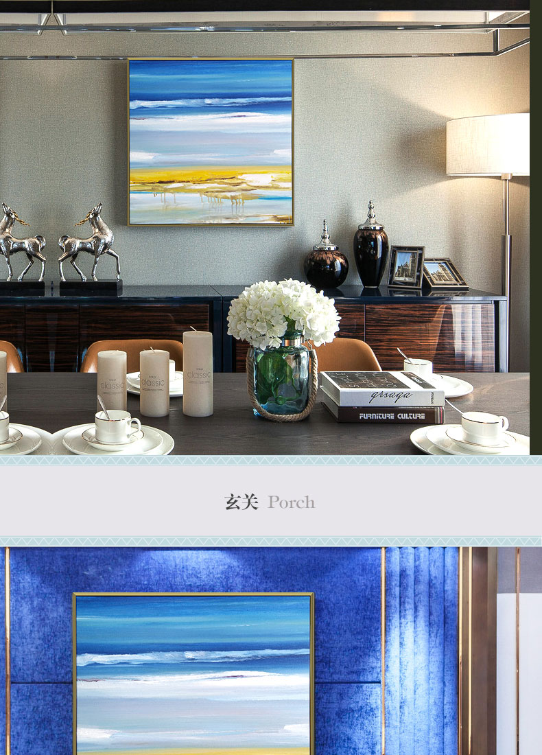 手繪油畫 客廳臥室裝飾畫餐廳壁畫 方版現(xiàn)代簡約抽象畫  無際