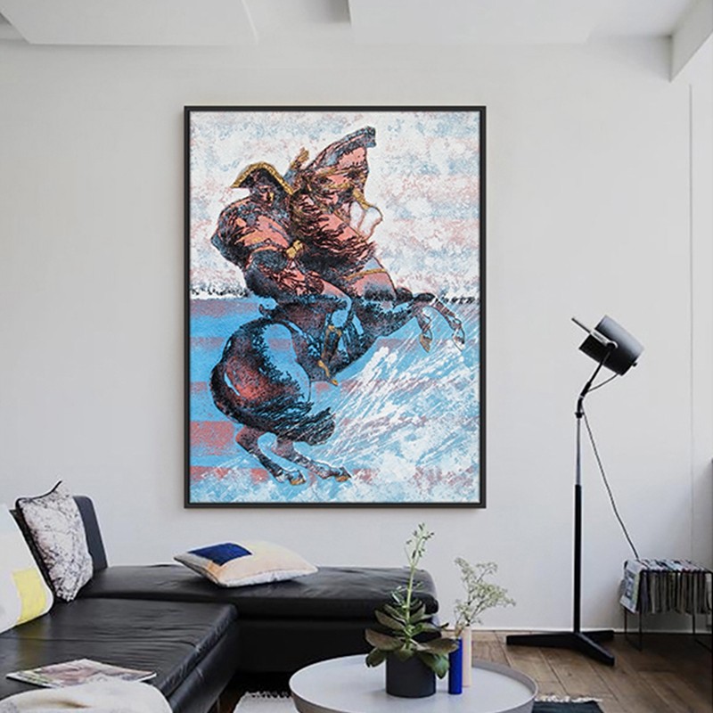 現(xiàn)代創(chuàng)意客廳裝飾畫 臥室原創(chuàng)手繪砂巖立體畫 走廊過(guò)道環(huán)保PS框掛畫 拿破侖