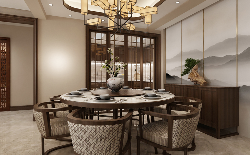 遼陽樓房裝修設(shè)計 中式復(fù)古風(fēng)