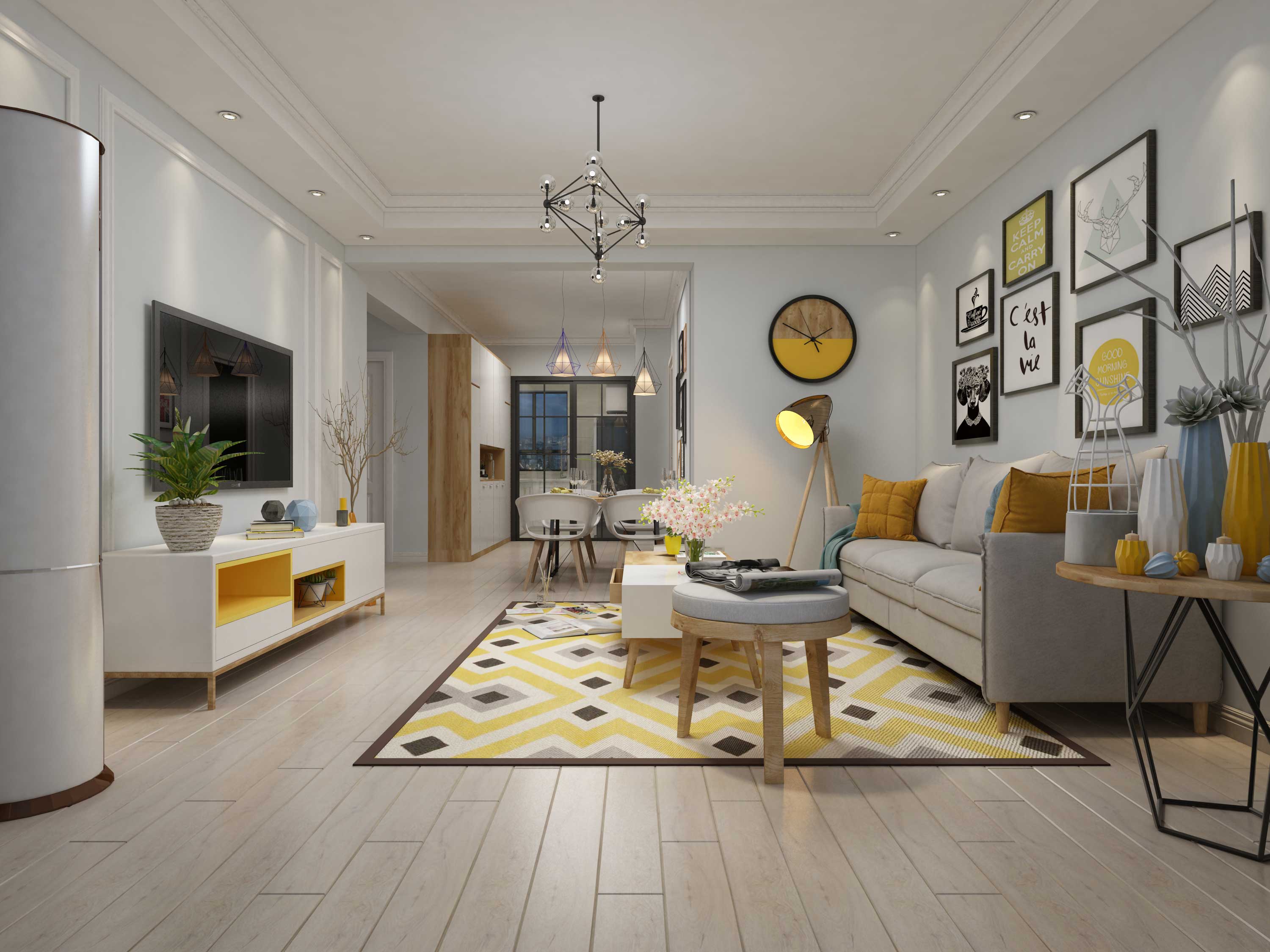 遼陽現(xiàn)代簡(jiǎn)約風(fēng)格裝修案例欣賞